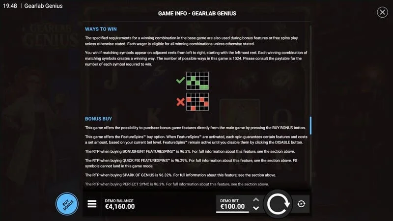 Gearlab Genius – Super Reel -pystysuora wild-symboleista